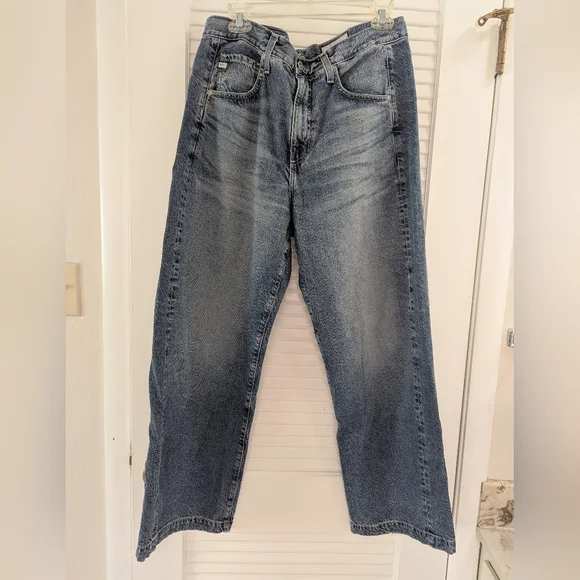 AG Hattie High Rise Barrel Jeans - Size 30 - Picture 2 of 5